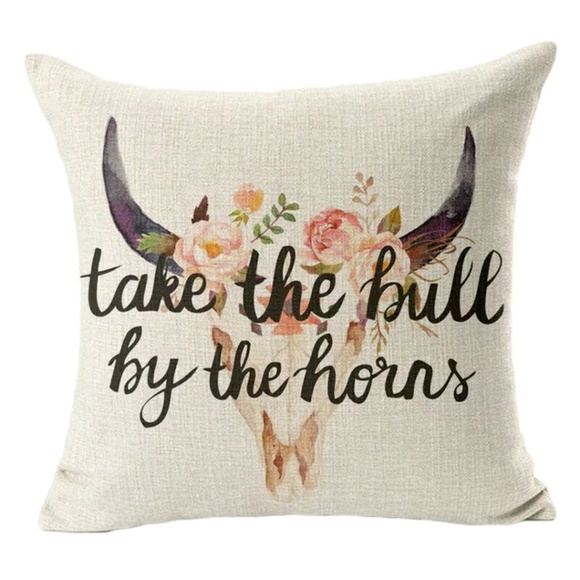 Unbranded For Danalour boutique Other - Pillow case 18" Cotton Linen Cushions Cover horns
